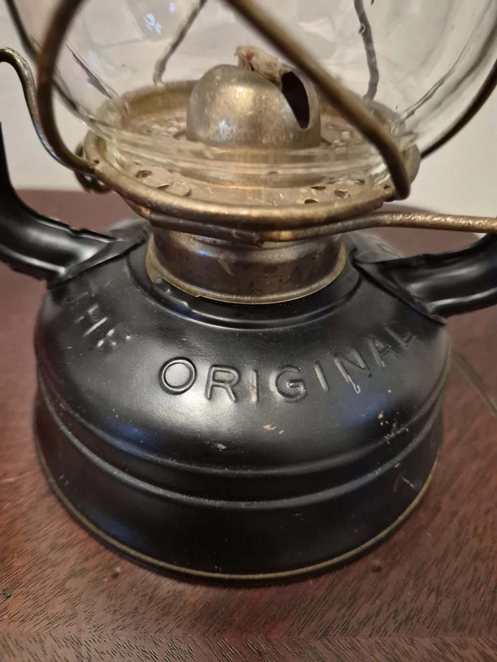 Classic Dietz Red 50 and Black 76 Metal Hurricane Lantern Pair